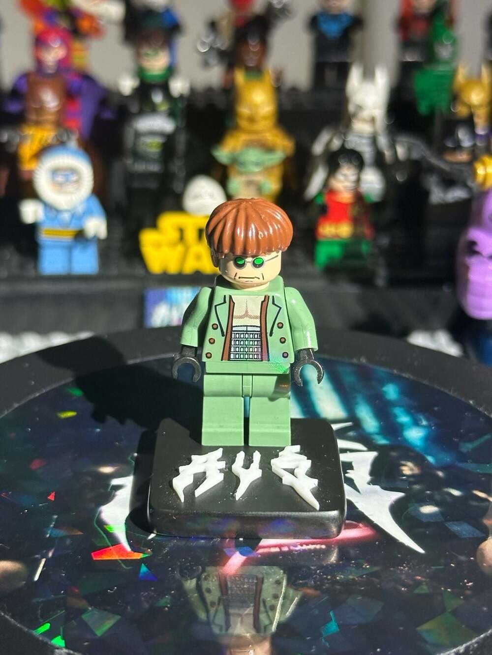 LEGO Doctor Octopus Minifigure with Sand Green Jacket (spd027)